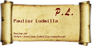 Paulisz Ludmilla névjegykártya